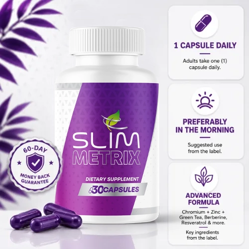 Slim Metrix Official Website — 60-day money-back guarantee badge